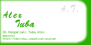 alex tuba business card